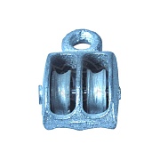 БЛОКИ ДВОЙНЫЕ С МЕТАЛЛИЧЕСКИМ КОЛЕСОМ