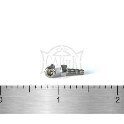 Винт DIN 912 внутр. 6-гр А2 микро 1,4х0.3х4
